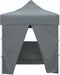 vidaXL - Partytent - met - 4 - zijwanden - inklapbaar - 2x2 - m - staal - antraciet