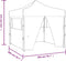 vidaXL - Partytent - met - 4 - zijwanden - inklapbaar - 2x2 - m - staal - antraciet