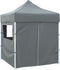 vidaXL - Partytent - met - 4 - zijwanden - inklapbaar - 2x2 - m - staal - antraciet