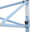 vidaXL - Partytent - met - 4 - zijwanden - inklapbaar - 2x2 - m - staal - crème