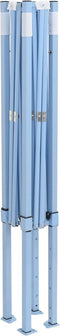 vidaXL - Partytent - met - 4 - zijwanden - inklapbaar - 2x2 - m - staal - crème