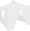 vidaXL - Partytent - met - 4 - zijwanden - inklapbaar - 3x3 - m - staal - wit