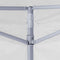 vidaXL - Partytent - met - 4 - zijwanden - inklapbaar - 3x3 - m - staal - wit
