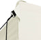 vidaXL - Partytent - met - 4 - zijwanden - inklapbaar - 3x4 - m - staal - crème