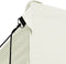 vidaXL - Partytent - met - 4 - zijwanden - inklapbaar - 3x4 - m - staal - crème