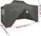 vidaXL - Partytent - met - 4 - zijwanden - inklapbaar - 3x4 - m - staal - antraciet