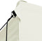 vidaXL - Partytent - met - 4 - zijwanden - inklapbaar - 3x4 - m - staal - crème