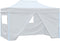 vidaXL - Partytent - met - 4 - zijwanden - inklapbaar - 3x4 - m - staal - wit