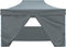 vidaXL - Partytent - met - 4 - zijwanden - inklapbaar - 3x4 - m - staal - antraciet