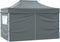 vidaXL - Partytent - met - 4 - zijwanden - inklapbaar - 3x4 - m - staal - antraciet