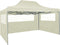 vidaXL - Partytent - met - 4 - zijwanden - inklapbaar - 3x4 - m - staal - crème