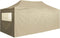 vidaXL - Partytent - met - 4 - zijwanden - inklapbaar - 3x6 - m - staal - crème