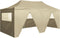 vidaXL - Partytent - met - 4 - zijwanden - inklapbaar - 3x6 - m - staal - crème