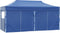 vidaXL - Partytent - met - 4 - zijwanden - inklapbaar - 3x6 - m - staal - blauw