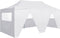 vidaXL - Partytent - met - 4 - zijwanden - inklapbaar - 3x6 - m - staal - wit