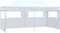 vidaXL - Partytent - met - 4 - zijwanden - inklapbaar - 3x6 - m - staal - wit