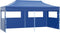 vidaXL - Partytent - met - 4 - zijwanden - inklapbaar - 3x6 - m - staal - blauw
