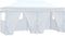 vidaXL - Partytent - met - 4 - zijwanden - inklapbaar - 3x6 - m - staal - wit