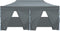 vidaXL - Partytent - met - 4 - zijwanden - inklapbaar - 3x6 - m - staal - antraciet