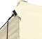 vidaXL - Partytent - met - 4 - zijwanden - inklapbaar - 3x6 - m - staal - crème