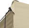 vidaXL - Partytent - met - 4 - zijwanden - inklapbaar - 3x6 - m - staal - crème