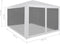vidaXL - Partytent - met - 6 - mesh - zijwanden - 3x6 - m - HDPE - blauw