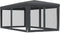 vidaXL - Partytent - met - 6 - mesh - zijwanden - 3x6 - m - HDPE - antracietkleurig