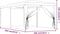 vidaXL - Partytent - met - 6 - mesh - zijwanden - 3x6 - m - HDPE - rood