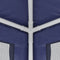vidaXL - Partytent - met - 6 - mesh - zijwanden - 3x6 - m - HDPE - blauw