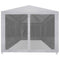 vidaXL - Partytent - met - 6 - mesh - zijwanden - 6x3 - m