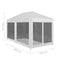 vidaXL - Partytent - met - 6 - mesh - zijwanden - 6x3 - m