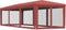 vidaXL - Partytent - met - 8 - mesh - zijwanden - 3x9 - m - HDPE - rood