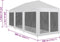 vidaXL - Partytent - met - 8 - mesh - zijwanden - 9x3 - m