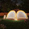 vidaXL - Partytent - met - LED - en - 4 - zijwanden - 3,6x3,6x2,3 - m - geel