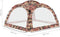 vidaXL - Partytent - met - LED - en - 4 - zijwanden - 3,6x3,6x2,3 - m - camouflage