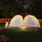 vidaXL - Partytent - met - LED - en - 4 - zijwanden - 3,6x3,6x2,3 - m - camouflage