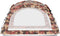 vidaXL - Partytent - met - LED - en - 4 - zijwanden - 3,6x3,6x2,3 - m - camouflage
