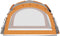 vidaXL - Partytent - met - LED - en - 4 - zijwanden - 3,6x3,6x2,3 - m - grijs - en - oranje