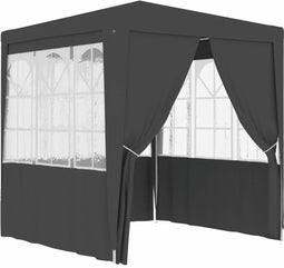 vidaXL - Partytent - met - wanden - professioneel - 90 - g/m² - 2,5x2,5 - m - antraciet
