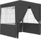 vidaXL - Partytent - met - wanden - professioneel - 90 - g/m² - 2,5x2,5 - m - antraciet
