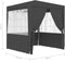 vidaXL - Partytent - met - wanden - professioneel - 90 - g/m² - 2,5x2,5 - m - antraciet