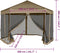 vidaXL - Partytent - met - wanden - zeshoekig - 3,6x3,1 - m - taupe - 220 - g/m²