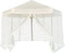 vidaXL - Partytent - met - wanden - zeshoekig - 3,6x3,1 - m - taupe - 220 - g/m²