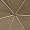 vidaXL - Partytent - met - wanden - zeshoekig - 3,6x3,1 - m - taupe - 220 - g/m²