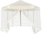 vidaXL - Partytent - met - zijwanden - pop-up - zeshoekig - 3,6x3,1 - m - donkerblauw