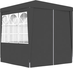 vidaXL - Partytent - met - zijwanden - professioneel - 90 - g/m² - 2x2 - m - antraciet