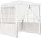 vidaXL - Partytent - met - zijwanden - professioneel - 90 - g/m² - 2x2 - m - wit