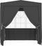 vidaXL - Partytent - met - zijwanden - professioneel - 90 - g/m² - 2x2 - m - antraciet