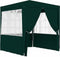 vidaXL - Partytent - met - zijwanden - professioneel - 90 - g/m² - 2x2 - m - groen