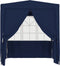 vidaXL - Partytent - met - zijwanden - professioneel - 90 - g/m² - 2x2 - m - blauw